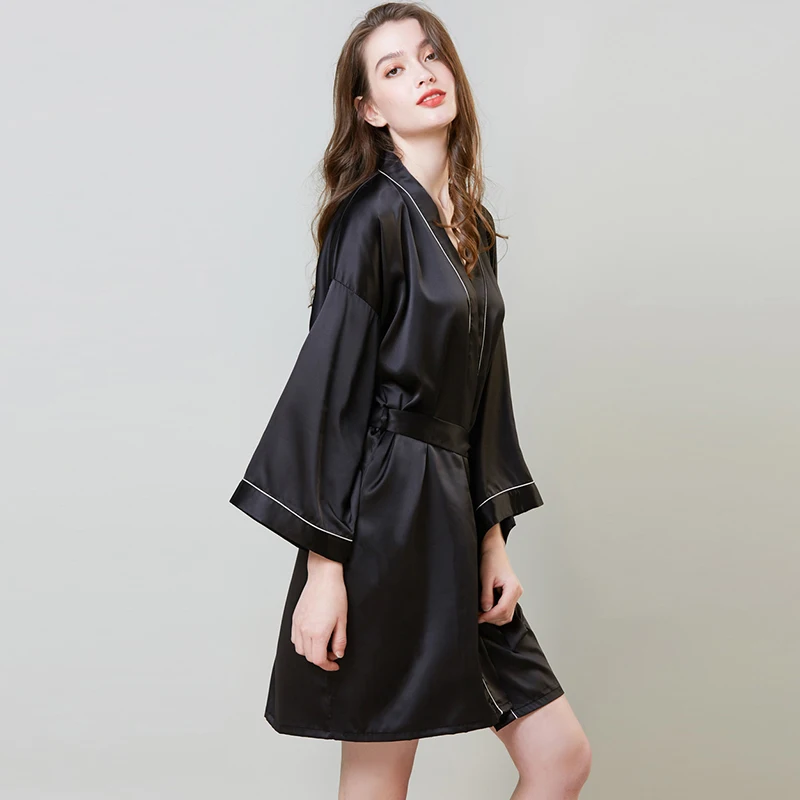 Novelty & Special Use Kimono Sleepwear Robe Women Nightdress Silk Satin Sexy Lingerie Mini Solid Dress V Neck Nightgown, Red blue black white etc
Novelty & Special Use Kimono Sleepwear Robe Women Nightdress Silk Satin Sexy Lingerie Mini Solid Dress V Neck Nightgown, Red blue black white etc