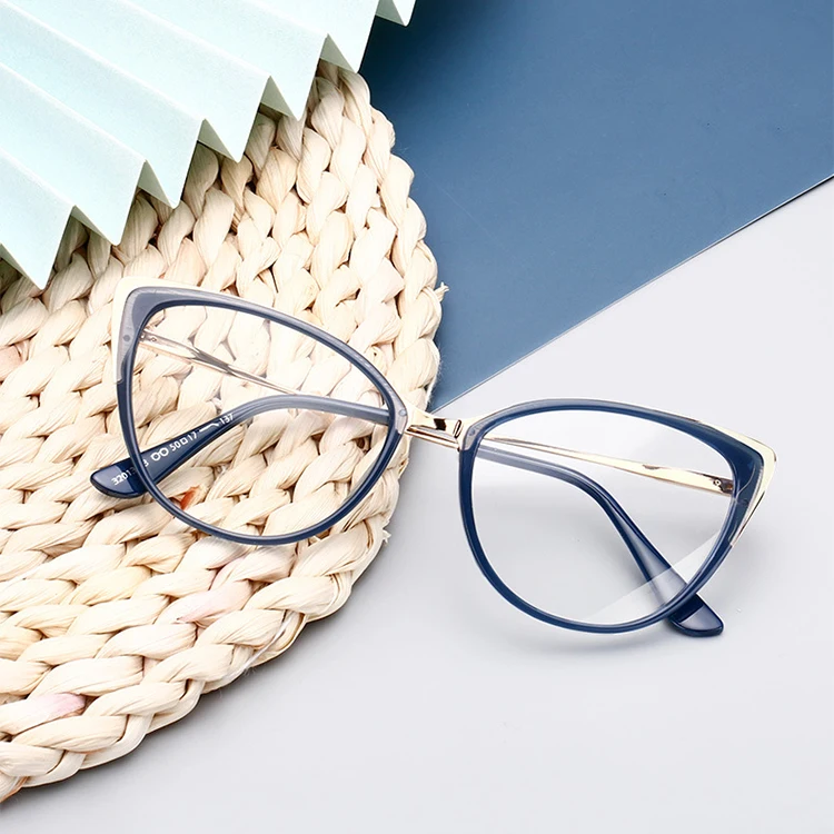 Fashion Metal Optical Frame Cat Eye Female Computer Glasses High Quality Women Blue Light Blocking Glasses, 6 colors
Fashion Metal Optical Frame Cat Eye Female Computer Glasses High Quality Women Blue Light Blocking Glasses, 6 colors