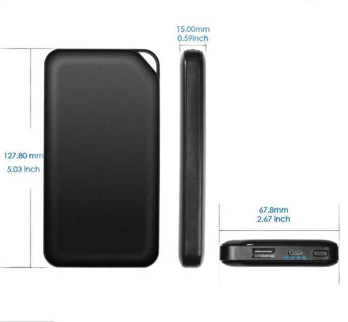 New design 10000mAh thin power bank with LED Indicator light - ANKUX.COM