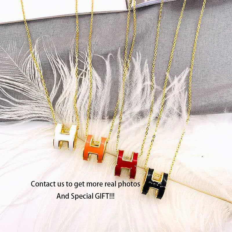 Jessy Fashion 2021 Customizing Designer Brand Jewelry Necklace Stainless Steel Girls Women Chain Pendant H Necklace, As shown
Jessy Fashion 2021 Customizing Designer Brand Jewelry Necklace Stainless Steel Girls Women Chain Pendant H Necklace, As shown