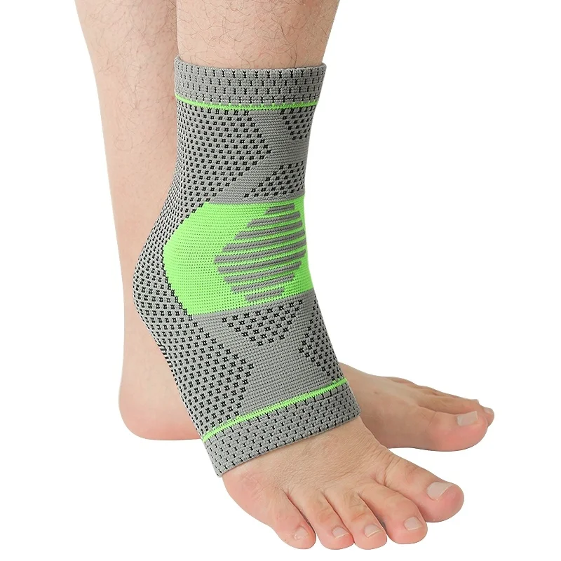 

Unisex Spandex Elastic Ankle Support Sleeve Compression Socks Achilles Tendon Sprain Brace Sports Protection Foot Safety, Green,customized color