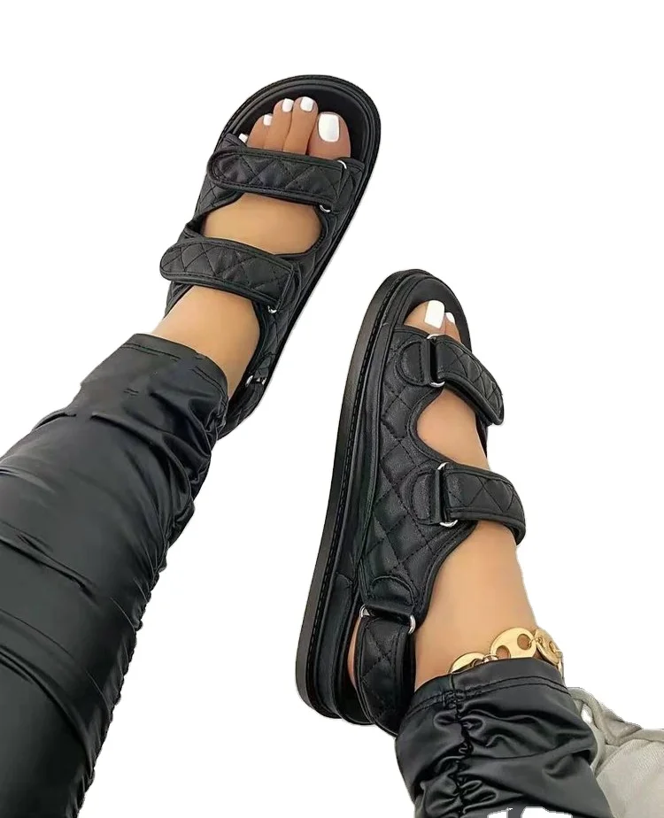 Flat Autumn Pu Fashion Trend Summer Spring Pu Flat sandals with thick soles for women
Flat Autumn Pu Fashion Trend Summer Spring Pu Flat sandals with thick soles for women