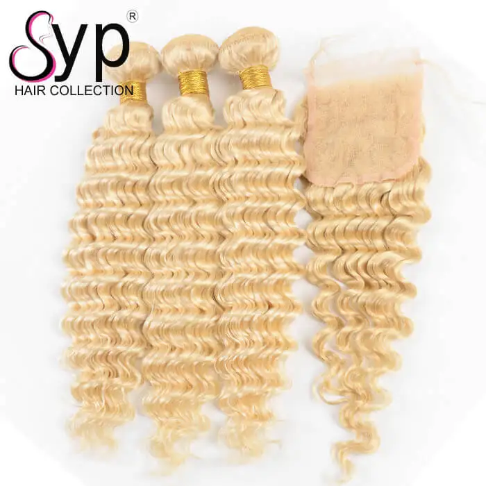 3 bundle with closure 613 set deep wave cuticle aligned virgin hair extension human blonde weave
3 bundle with closure 613 set deep wave cuticle aligned virgin hair extension human blonde weave