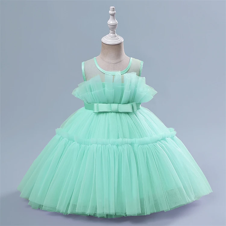 Luxury Sweet Fashion Children Green Dresses sleeveless Princess Dress For Girls Formal Birthday Baptism Party
Luxury Sweet Fashion Children Green Dresses sleeveless Princess Dress For Girls Formal Birthday Baptism Party