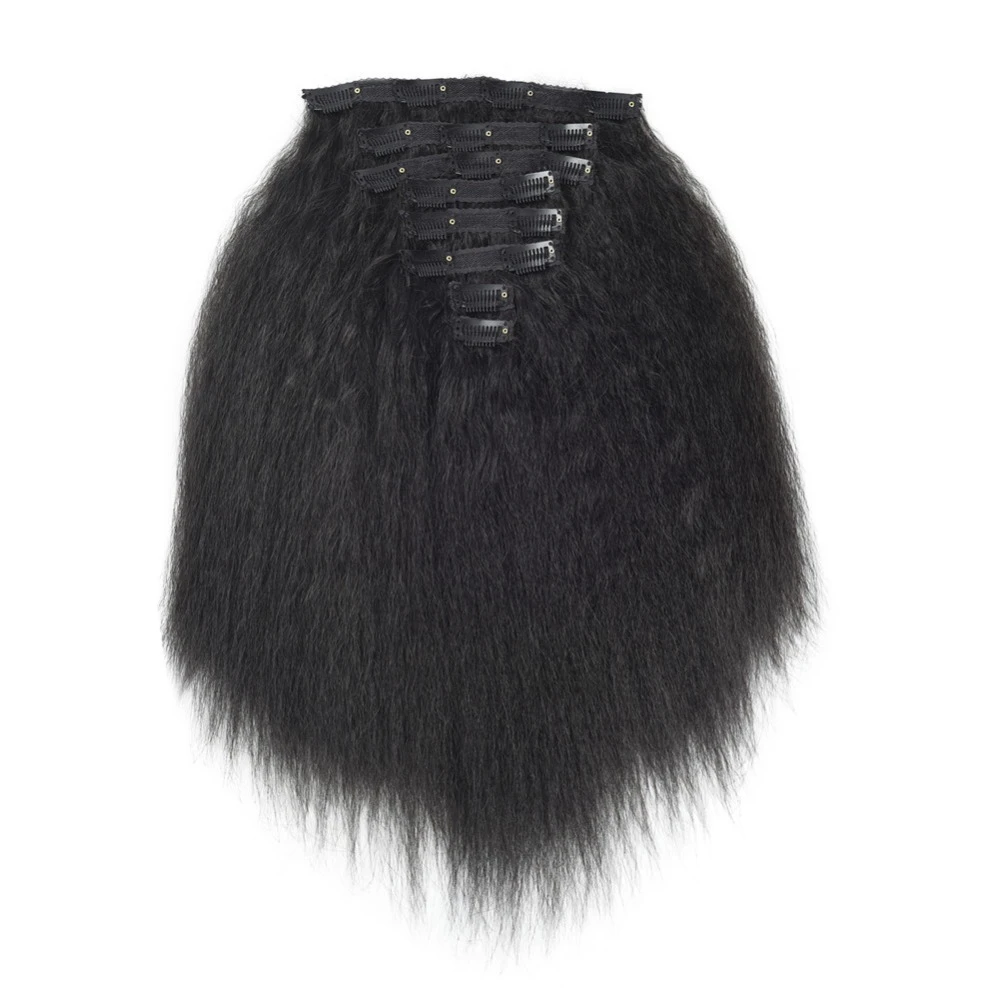 Dropshipping factory wholesale price Human Hair Kinky Straight With Clip In Hair Extension Yaki Wave clip bundle virgin hair
Dropshipping factory wholesale price Human Hair Kinky Straight With Clip In Hair Extension Yaki Wave clip bundle virgin hair