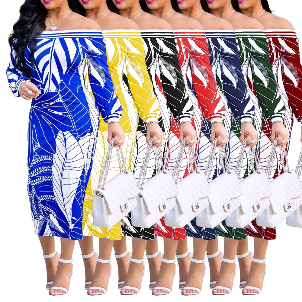 2021 trendy wholesale custom colorful off shoulder long casual slim women church dress plus size
2021 trendy wholesale custom colorful off shoulder long casual slim women church dress plus size