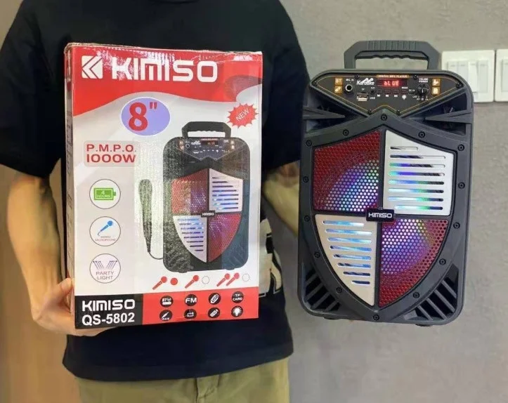 Kimiso portable speaker outdoor subwoofer square dancing speaker with microphone QS-5802 DJ speaker
Kimiso portable speaker outdoor subwoofer square dancing speaker with microphone QS-5802 DJ speaker
