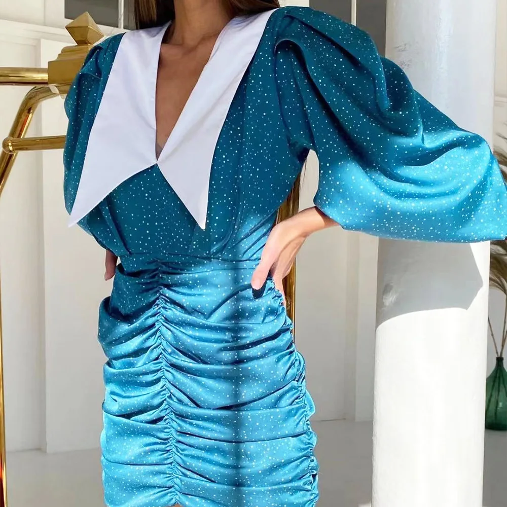 2022 Spring Womans Hip Warp Dress Ins Style Elegant Office Ladies Pleated Bodycon Mini Dresses, Purple,gray,green,black,rose,blue
2022 Spring Womans Hip Warp Dress Ins Style Elegant Office Ladies Pleated Bodycon Mini Dresses, Purple,gray,green,black,rose,blue