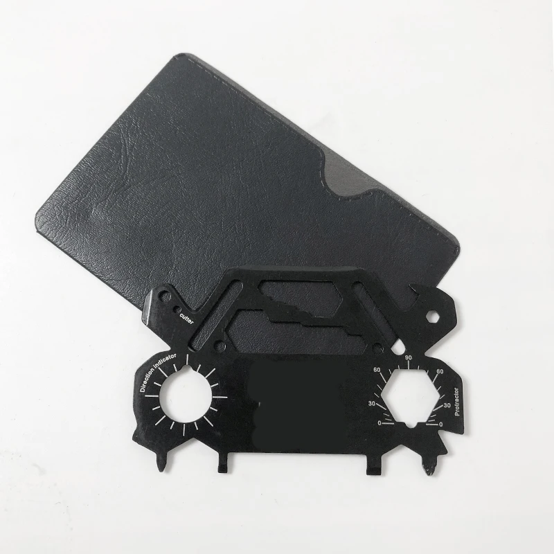New Prosucta Customzed Logo Stainless Steel Multifunction Card EDC Outdoor Tool Card, Black
New Prosucta Customzed Logo Stainless Steel Multifunction Card EDC Outdoor Tool Card, Black