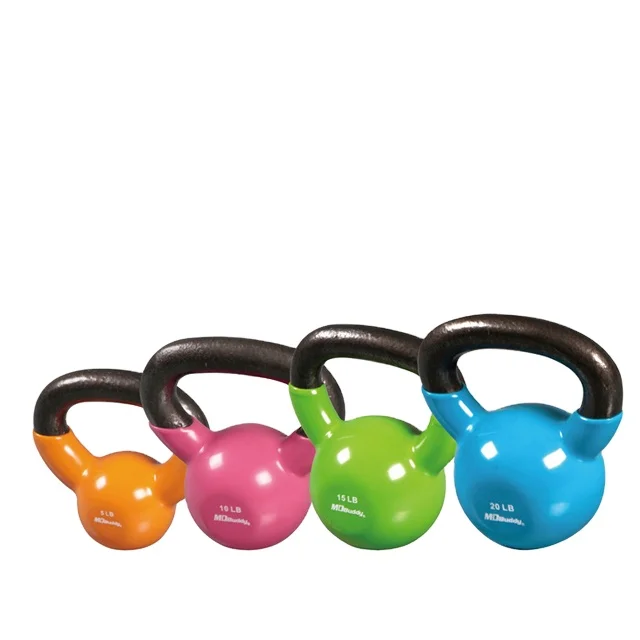 MD Buddy Wholesale Colorful Vinyl Kettlebell (HAVE STOCK WITH ADVANTAGE PRICE), Green/blue/yellow/red/purple/dark green
MD Buddy Wholesale Colorful Vinyl Kettlebell (HAVE STOCK WITH ADVANTAGE PRICE), Green/blue/yellow/red/purple/dark green