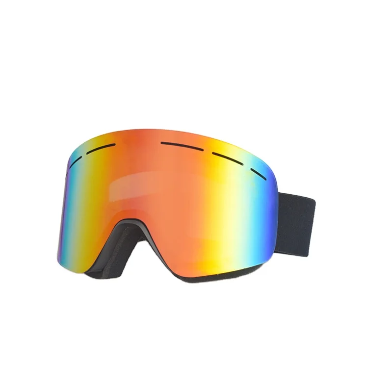 HUBO 193A mirror lens ski goggle anti fog snow goggles myopia CE certificate designer ski goggles
