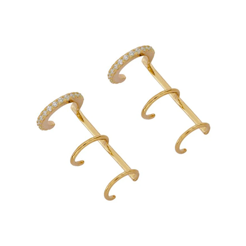 minimalist women jewelry hot sale 925 sterling silver trendy earrings 18k gold plated triple band ear cuff earrings
minimalist women jewelry hot sale 925 sterling silver trendy earrings 18k gold plated triple band ear cuff earrings