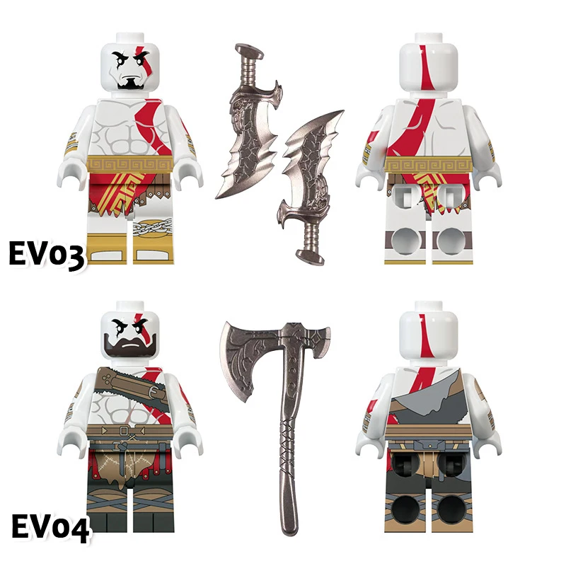 EV03 EV04 Action Adventure Game God Of War Kratos Mini Bricks Assemble Building Block Figure Kids Collection Plastic MOC Toy
EV03 EV04 Action Adventure Game God Of War Kratos Mini Bricks Assemble Building Block Figure Kids Collection Plastic MOC Toy