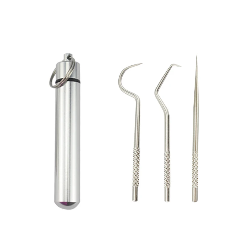 Stainless Steel Toothpick Aluminum Metal Toothpick Holder Decorative Portable Outdoor Dispenser With Reusable Food Fruit Picks, Silver
Stainless Steel Toothpick Aluminum Metal Toothpick Holder Decorative Portable Outdoor Dispenser With Reusable Food Fruit Picks, Silver