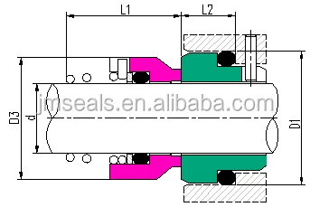 sewage water and oil pump Burgmann M2N Mechanical Seals M2