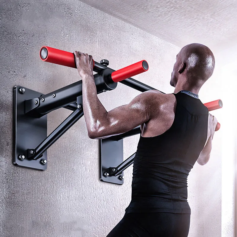 Home gym fitness adjustable chin up bar wall mounted pullups foldable pull up bar, Black
Home gym fitness adjustable chin up bar wall mounted pullups foldable pull up bar, Black