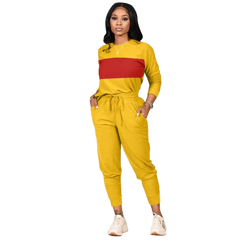 WOW2032-Thickened Fabric Collage Leisure Sports Two-piece Suit 2021 Wholesale 2 Piece Set Women Clothing
WOW2032-Thickened Fabric Collage Leisure Sports Two-piece Suit 2021 Wholesale 2 Piece Set Women Clothing