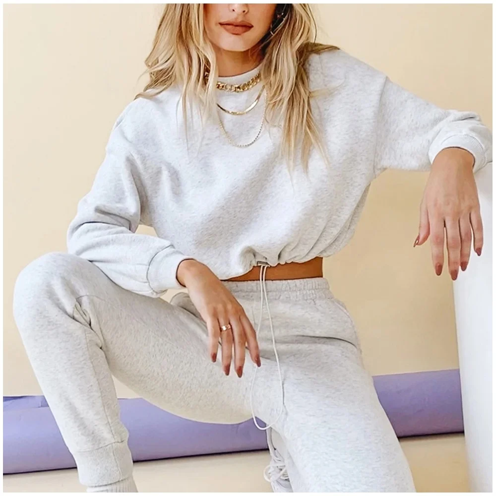 Customized Oversized Sweaters Long Sleeve Crop Top Velvet 2 Piece Set Women Blank Hoodies Sweatshirts -QH
Customized Oversized Sweaters Long Sleeve Crop Top Velvet 2 Piece Set Women Blank Hoodies Sweatshirts -QH