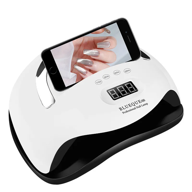 168W uv lamp nail dryer with mobile phone holder uv nail dryer nail gel dryer, White
168W uv lamp nail dryer with mobile phone holder uv nail dryer nail gel dryer, White