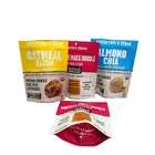 Free Sample Custom Printing Stand up Dried Food Packaging Pouches Zip Lock Plastic Bags for Cookie Biscuit