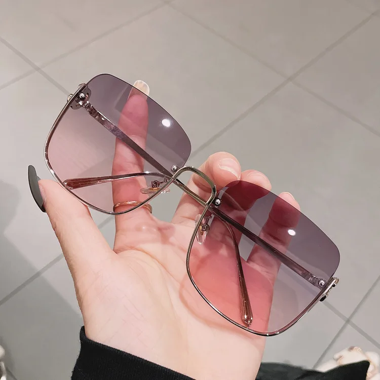 2021 New Fashion Half Frame Blue Yellow Sunglasses For Women Vintage Alloy Square Sun Glasses Female Oversized Brown Red Shades
2021 New Fashion Half Frame Blue Yellow Sunglasses For Women Vintage Alloy Square Sun Glasses Female Oversized Brown Red Shades