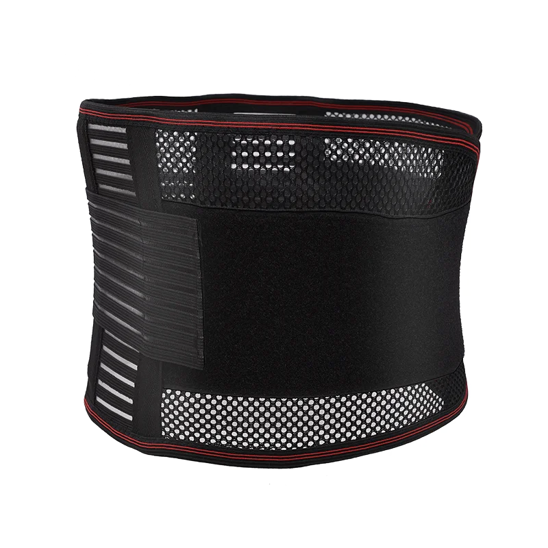 Medical metal steel back brace waist lumbar support belt with fish silk cloth, Black
Medical metal steel back brace waist lumbar support belt with fish silk cloth, Black