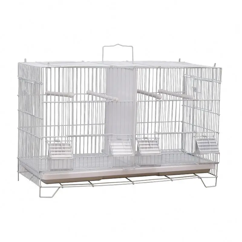Bird aviary cage MggU bird portable cage, White