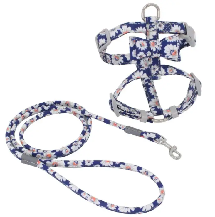 Wholesale Japanese Style Flower Pattern Adjustable Soft Comfortable Cat Harness Leash Set
Wholesale Japanese Style Flower Pattern Adjustable Soft Comfortable Cat Harness Leash Set