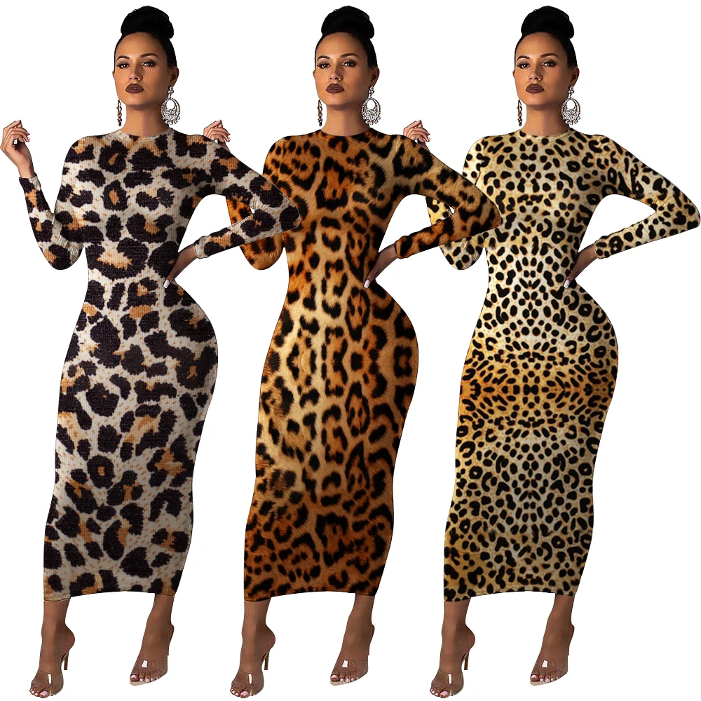 Leopard Print Long Sleeve Dresses Women Elegant African Winter Autumn Fall Maxi Sexy Club Animal Print Dress
Leopard Print Long Sleeve Dresses Women Elegant African Winter Autumn Fall Maxi Sexy Club Animal Print Dress