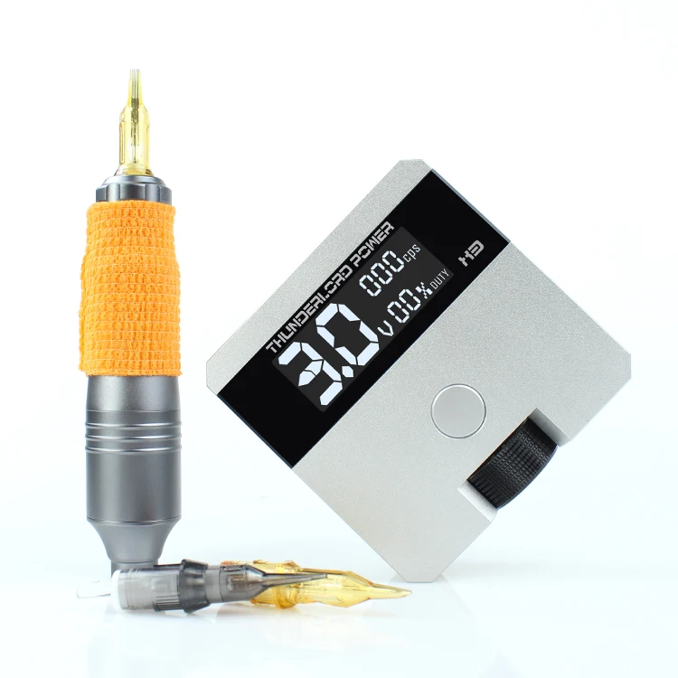 3V- 12V Digital Rotary Coil Tattoo Machine Power Supply Thunderlord Power X3, Silver
3V- 12V Digital Rotary Coil Tattoo Machine Power Supply Thunderlord Power X3, Silver
