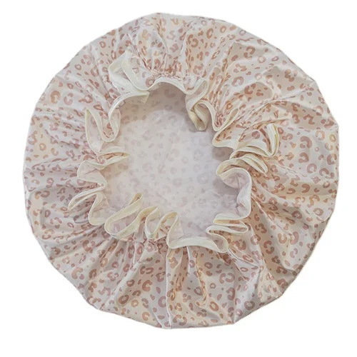 New Arrival Satin + film+pint coat Single Layer Bath Hat Eco-friendly Shower Caps Water Proof Anti Cooking Oil Leopard
New Arrival Satin + film+pint coat Single Layer Bath Hat Eco-friendly Shower Caps Water Proof Anti Cooking Oil Leopard