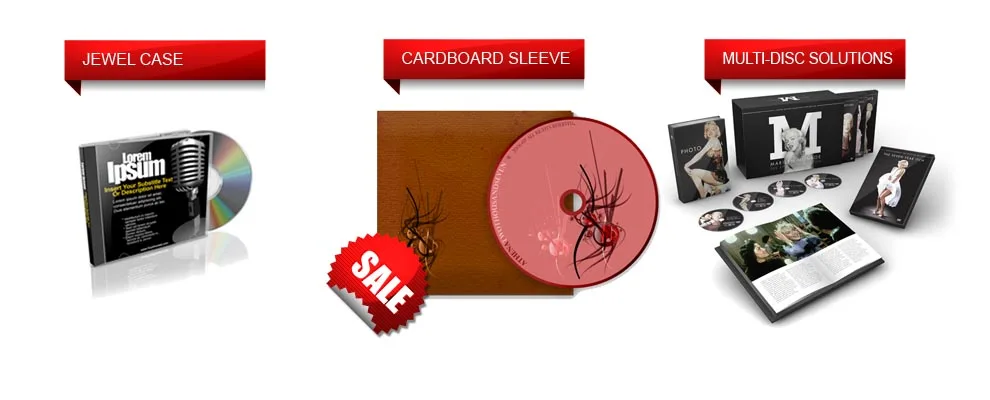 mini custom replication cd dvd packaging