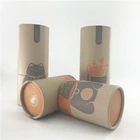custom logo white box gift round craft cylinder paper tube for T shirt packaging