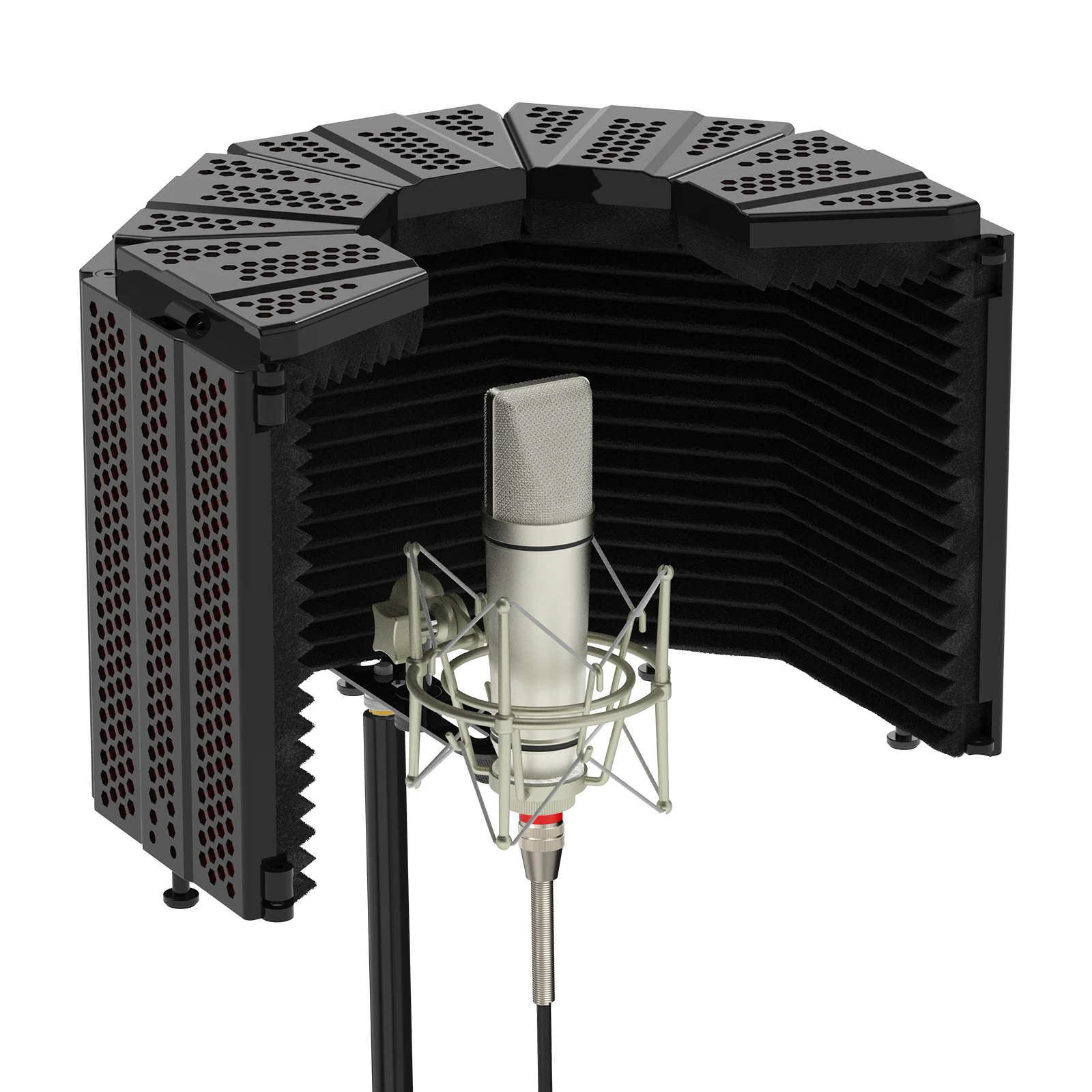 5 Foldable Doors Stage Cover Soundproof Sponge Replacement Microphone Windshield, Black
5 Foldable Doors Stage Cover Soundproof Sponge Replacement Microphone Windshield, Black