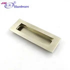Black concealed kitchen drawer door handle