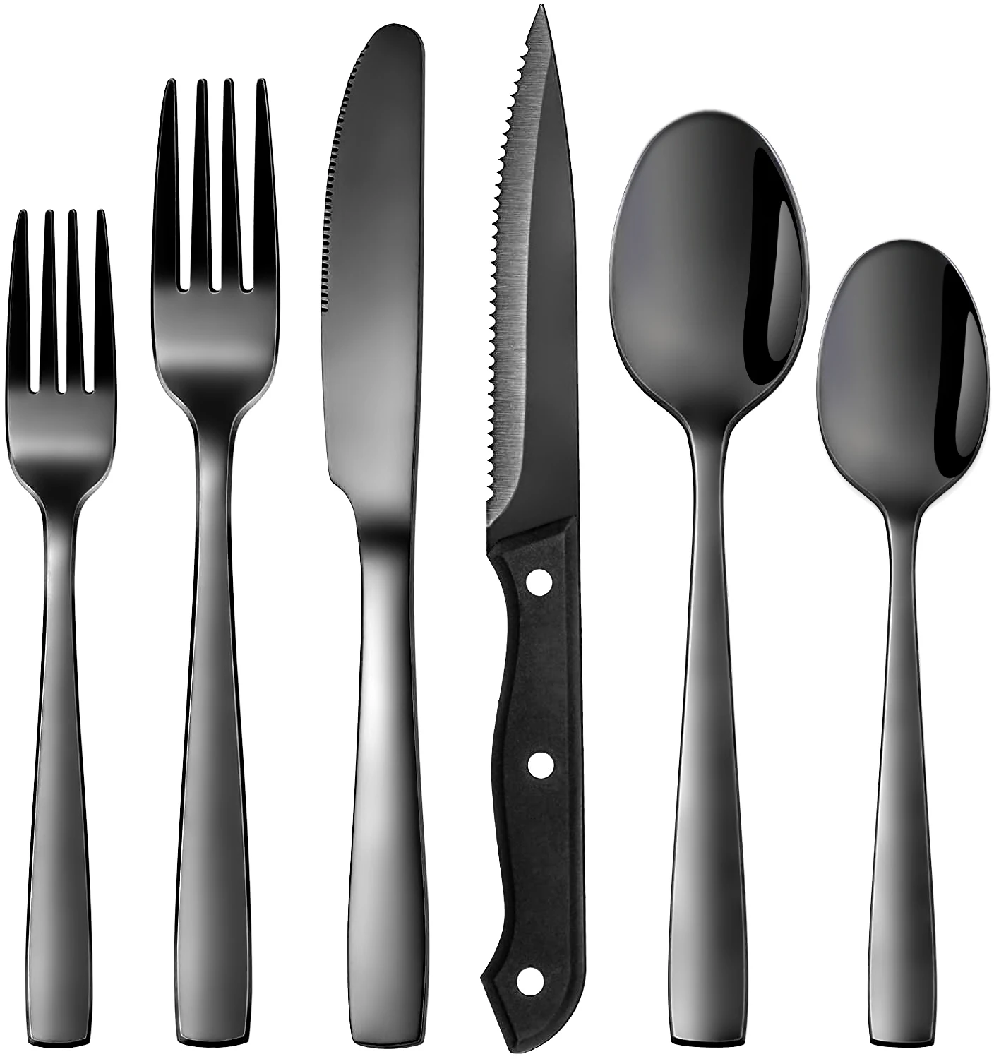 Wholesale Reusable Restaurant Kitchen Bestek Knife Spoon Fork Flatware Gift Stainless Steel Black Silver Gold Cutlery Set, Silver/gold/ rose gold/ black/ colorful
Wholesale Reusable Restaurant Kitchen Bestek Knife Spoon Fork Flatware Gift Stainless Steel Black Silver Gold Cutlery Set, Silver/gold/ rose gold/ black/ colorful