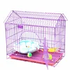 Wholesale Iron Cold Wire Drawing Backing Painted Foldable Dog Cage Large Roof Type Pet House collapsible dog crate