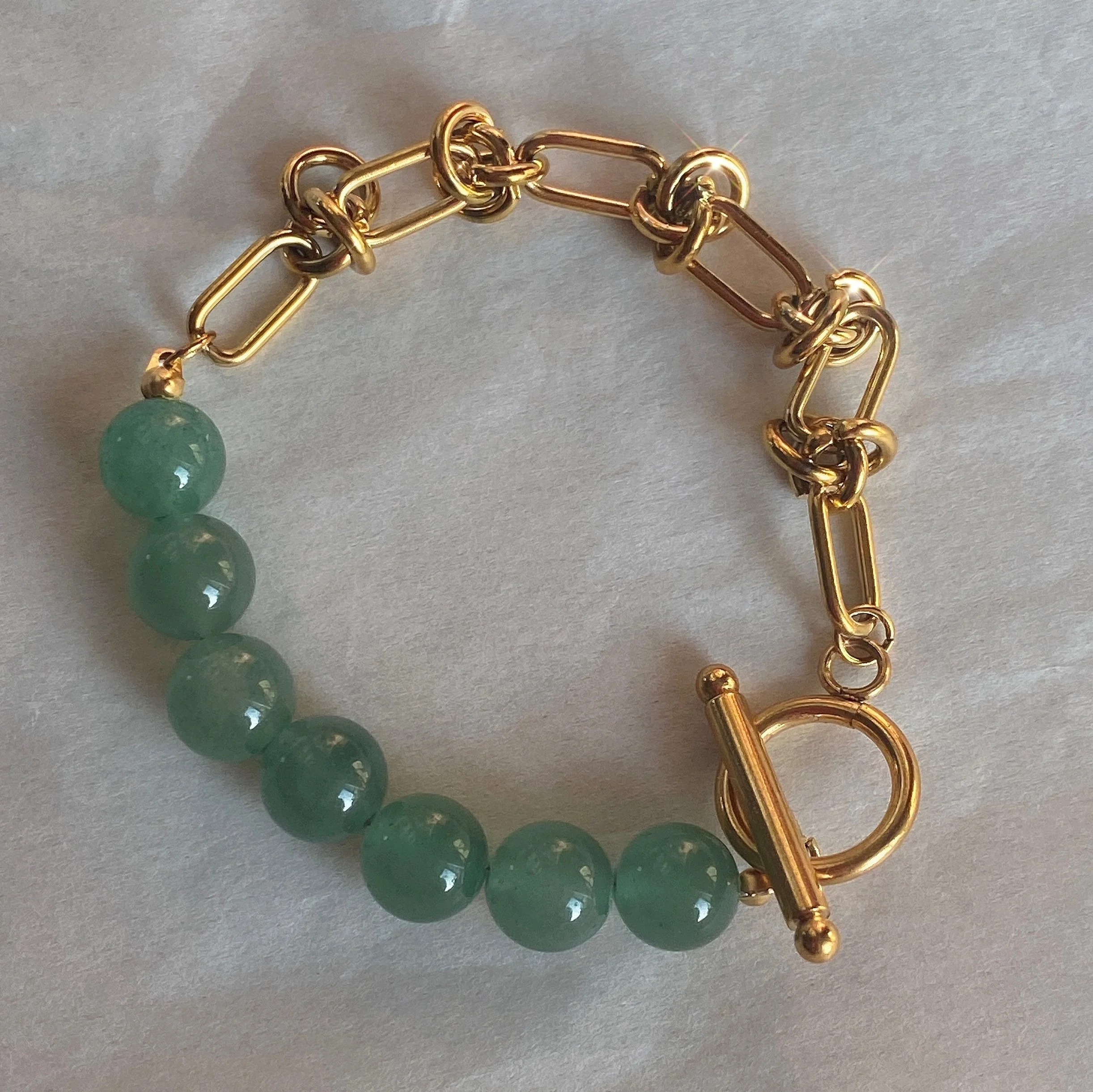 2021 Dazan New Winter Fashion Custom 18k Gold Plated Jade Unique Design Ot Buckle High Color Retention Bracelet Jewelry
2021 Dazan New Winter Fashion Custom 18k Gold Plated Jade Unique Design Ot Buckle High Color Retention Bracelet Jewelry