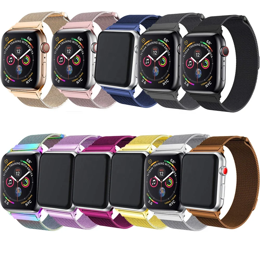 Tschick For Apple Watch Metal Band 42 38mm 44 40mm,Milanese Loop Stainless Steel Watch Bands for iWatch Strap Series 6 SE 5 4 3, Multi-color optional or customized
Tschick For Apple Watch Metal Band 42 38mm 44 40mm,Milanese Loop Stainless Steel Watch Bands for iWatch Strap Series 6 SE 5 4 3, Multi-color optional or customized