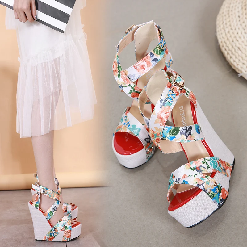 iHeeled ZG A60-290 Summer Fashion High Heels Women's Platform Wedges Sandals Designer Heels Floral Party Shoes, White
iHeeled ZG A60-290 Summer Fashion High Heels Women's Platform Wedges Sandals Designer Heels Floral Party Shoes, White