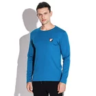 Custom 60 Cotton 40 Polyester T Shirts Wholesale Autumn Apparel Men Basic 100% Cotton Blue B-shirts for Adults