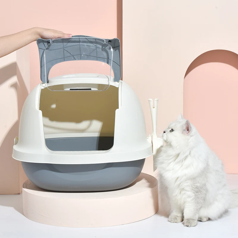 Factory Wholesale Cat Litter Accessories Clean Up Luxury Plastic Cat Litter Box Toilet Door With Handle Cleaning Cat Toilet Box, Pink,blue,brown,gray
Factory Wholesale Cat Litter Accessories Clean Up Luxury Plastic Cat Litter Box Toilet Door With Handle Cleaning Cat Toilet Box, Pink,blue,brown,gray