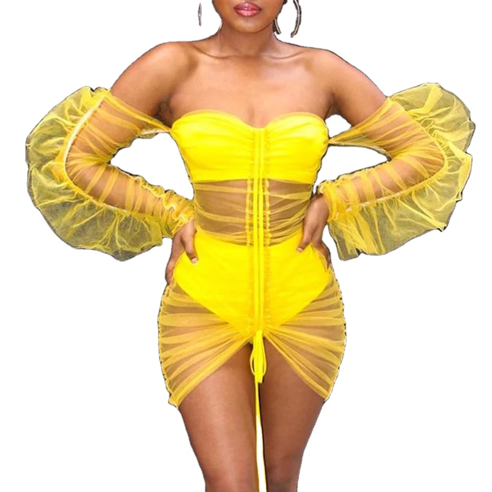 2020 New Arrival Autumn collection women bubble mesh long sleeve fashion sexy dresses for ladies
2020 New Arrival Autumn collection women bubble mesh long sleeve fashion sexy dresses for ladies