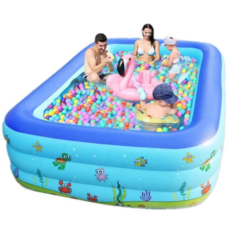 Inflatable swimming pool adult outdoor folding pvc inflatable thick oversized swimming pool, Blue
Inflatable swimming pool adult outdoor folding pvc inflatable thick oversized swimming pool, Blue
