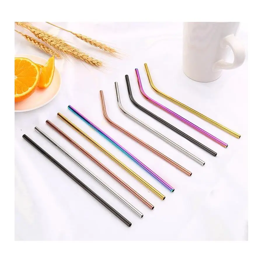 Stainless Steel Straws And Brush 215*6Mm 267*6Mm Straight And Curved Coffee Milk Tea Straw For Hotel Bar Kitchen Mixing Straws
Stainless Steel Straws And Brush 215*6Mm 267*6Mm Straight And Curved Coffee Milk Tea Straw For Hotel Bar Kitchen Mixing Straws