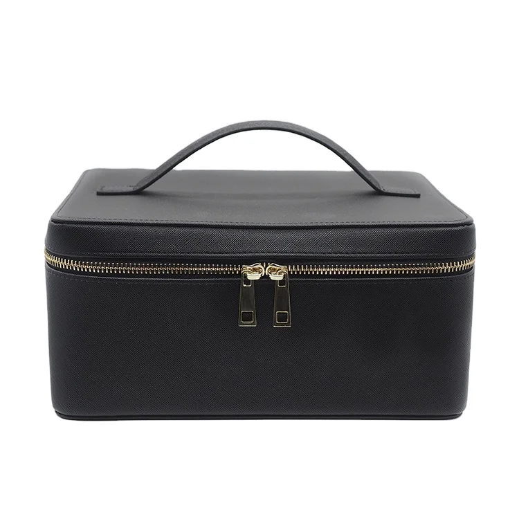 Large capacity cosmetic box square travel leather case cosmetic bag for women, Customized
Large capacity cosmetic box square travel leather case cosmetic bag for women, Customized
