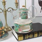2020 New Arrival factory price hot selling Luxury style tea cup saucer set wholesale tea cups arabic tea set