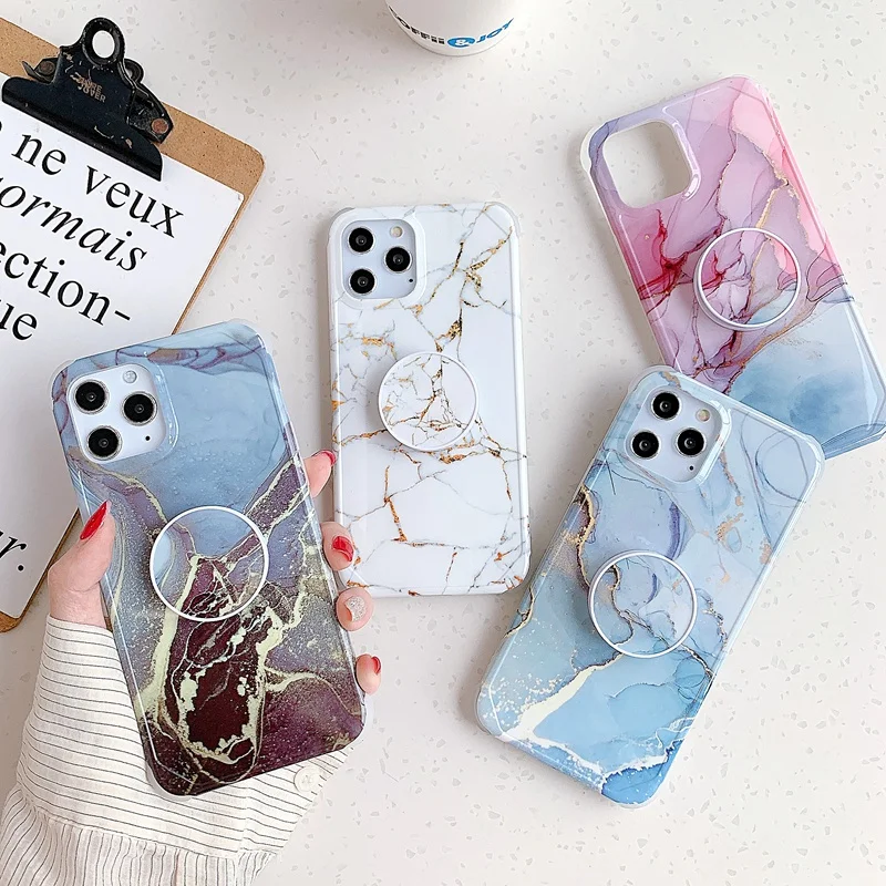 Marble Phone Case for iPhone 13 Pro Max 12 Mini 11 XS XR 7 8 Plus Soft TPU Luxury Marble Cover With Stand Holder
Marble Phone Case for iPhone 13 Pro Max 12 Mini 11 XS XR 7 8 Plus Soft TPU Luxury Marble Cover With Stand Holder