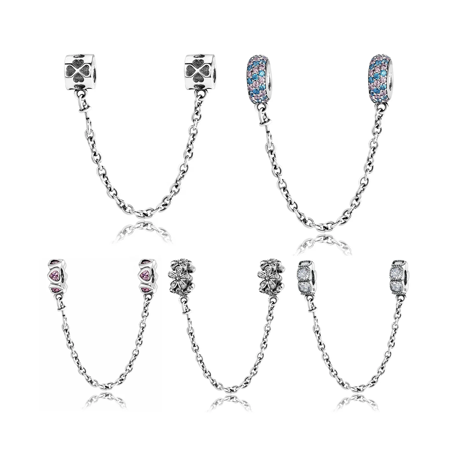 Real 925 sterling silver Colourful Pink Crystal zircon safety chain jewellery Charms for bracelet women jewelry making wholesale
Real 925 sterling silver Colourful Pink Crystal zircon safety chain jewellery Charms for bracelet women jewelry making wholesale