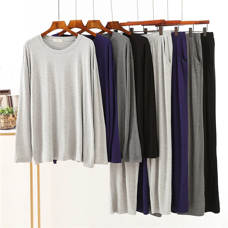 Japanese new style modal spring and autumn mens sleepwear long-sleeved loose large size home service suit men sleepwear set slee
Japanese new style modal spring and autumn mens sleepwear long-sleeved loose large size home service suit men sleepwear set slee